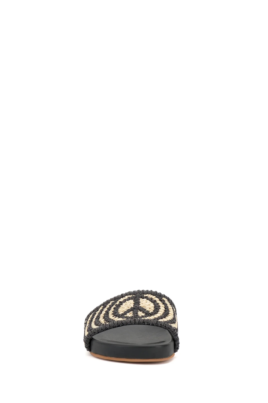 RAFFIA WOVEN POOL SLIDE, image 6
