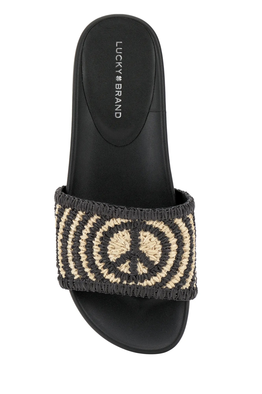 RAFFIA WOVEN POOL SLIDE, image 7