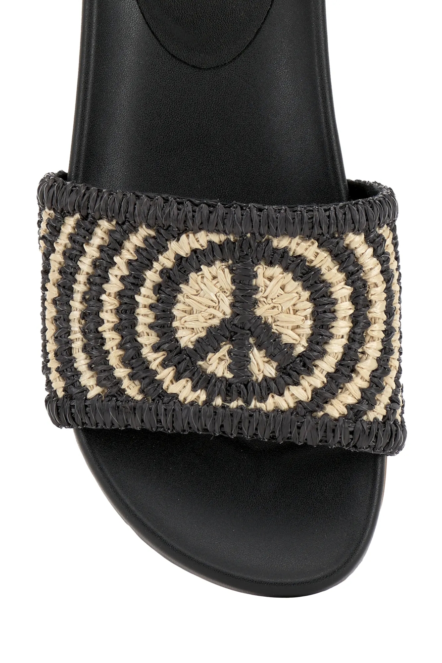 RAFFIA WOVEN POOL SLIDE, image 8