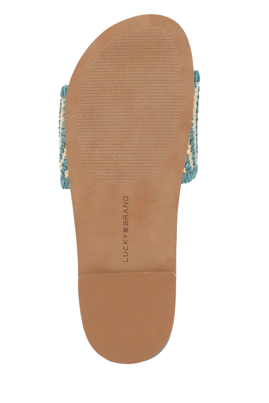 RAFFIA WOVEN POOL SLIDE, image 9