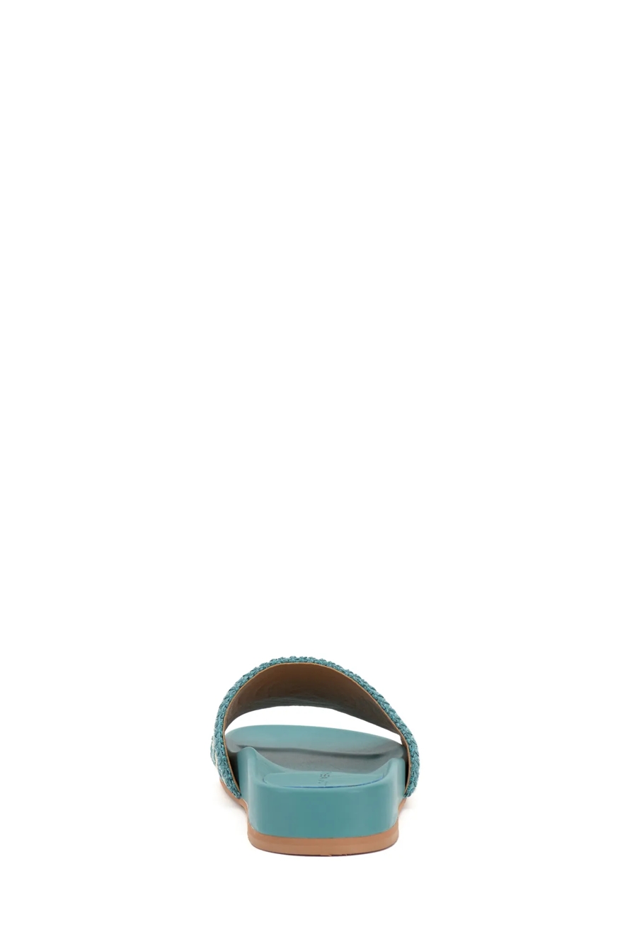 RAFFIA WOVEN POOL SLIDE, image 3