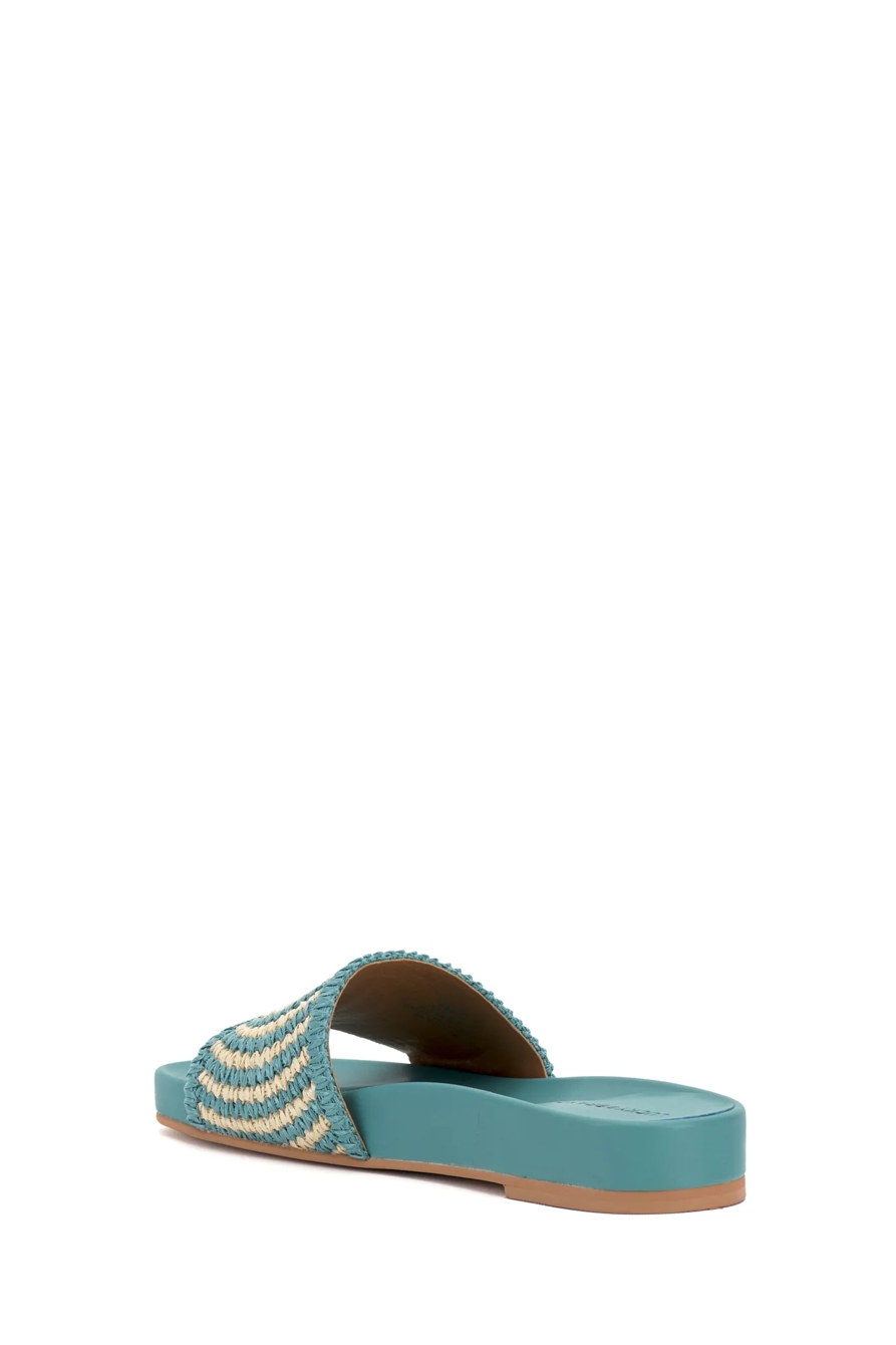 RAFFIA WOVEN POOL SLIDE, image 4
