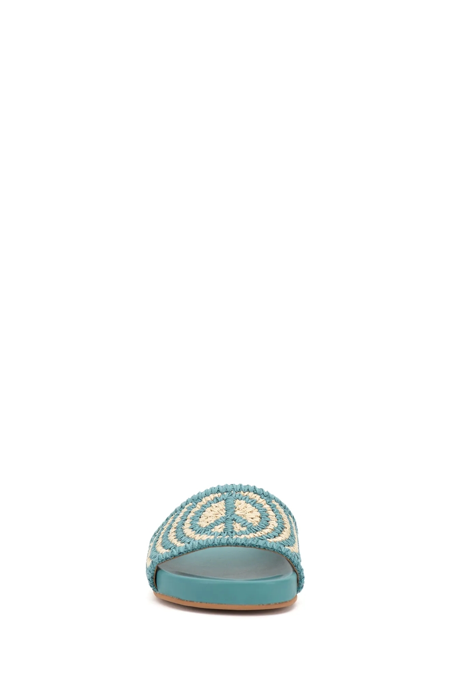 RAFFIA WOVEN POOL SLIDE, image 6