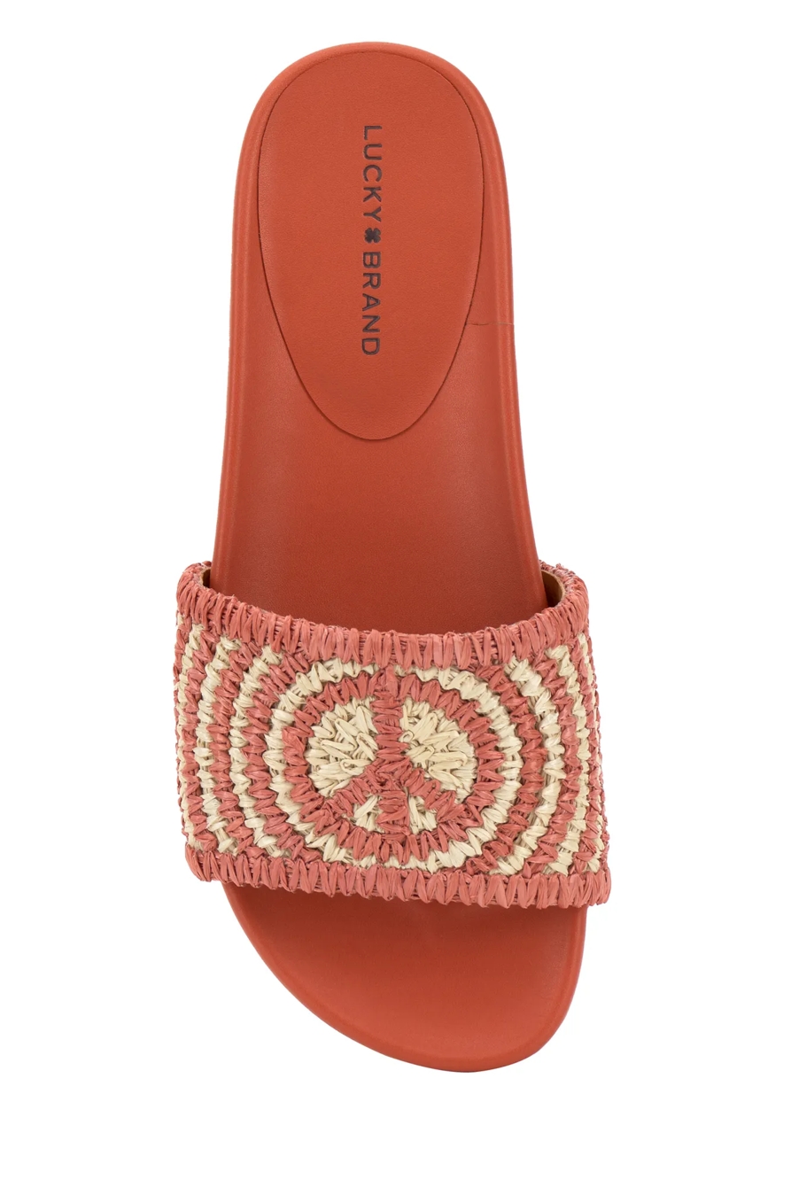 RAFFIA WOVEN POOL SLIDE, image 7