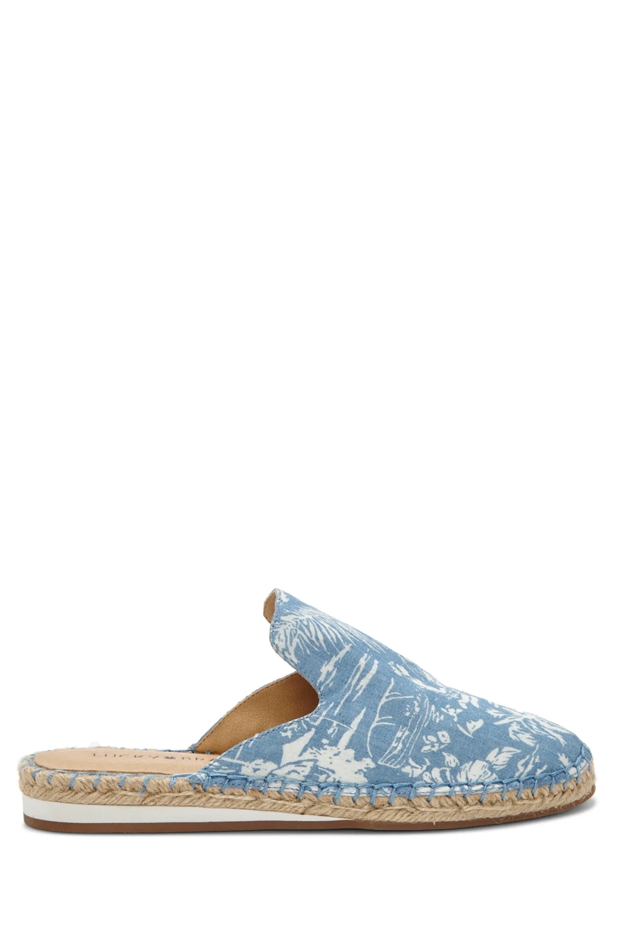 REVEA CANVAS ESPADRILLE FLAT SLIDES, image 2