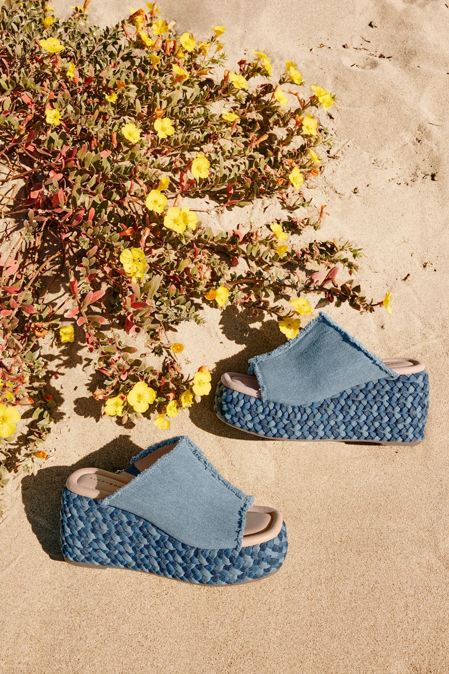 SCIPPIO DENIM WEDGE MULE, image 1