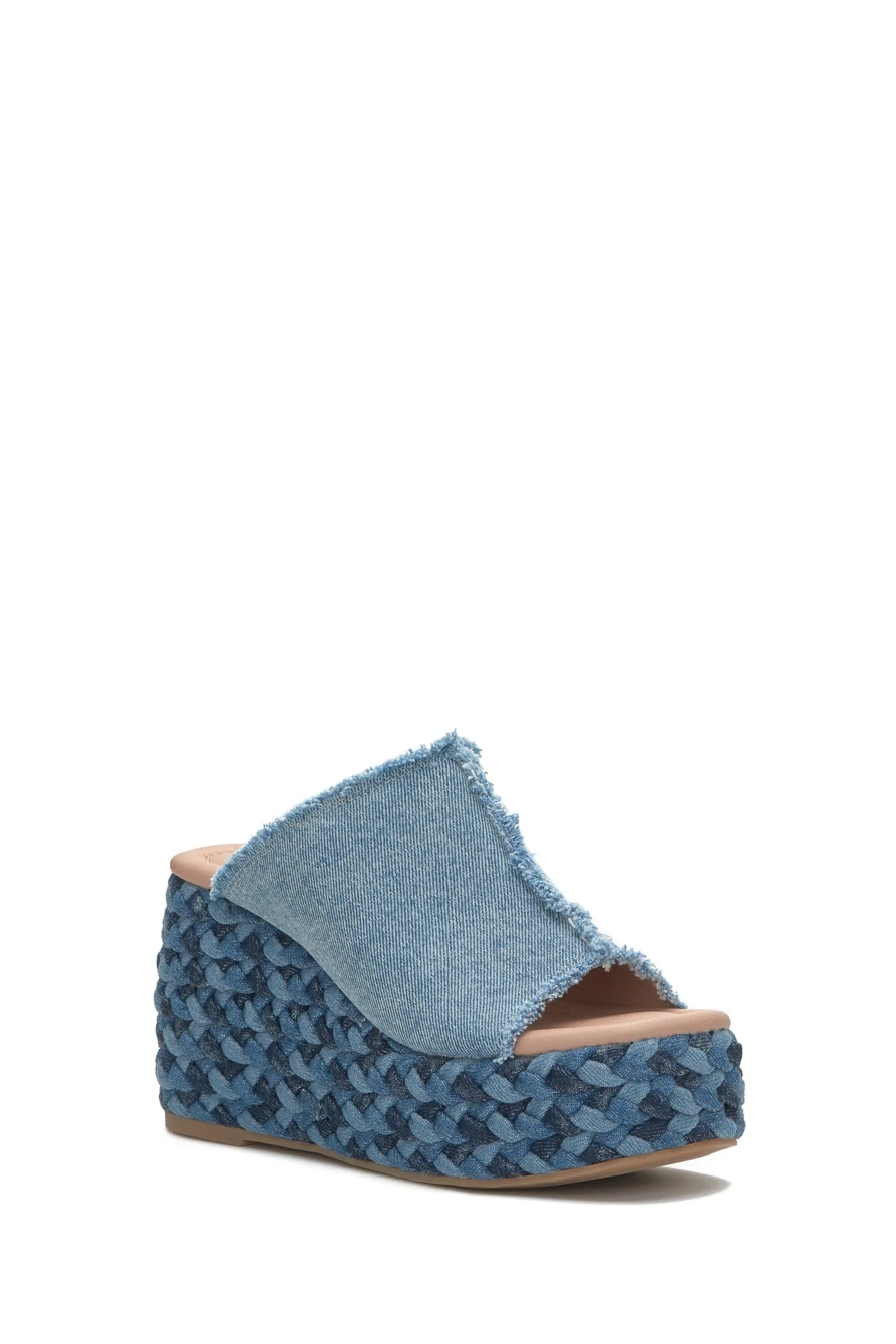 SCIPPIO DENIM WEDGE MULE, image 2