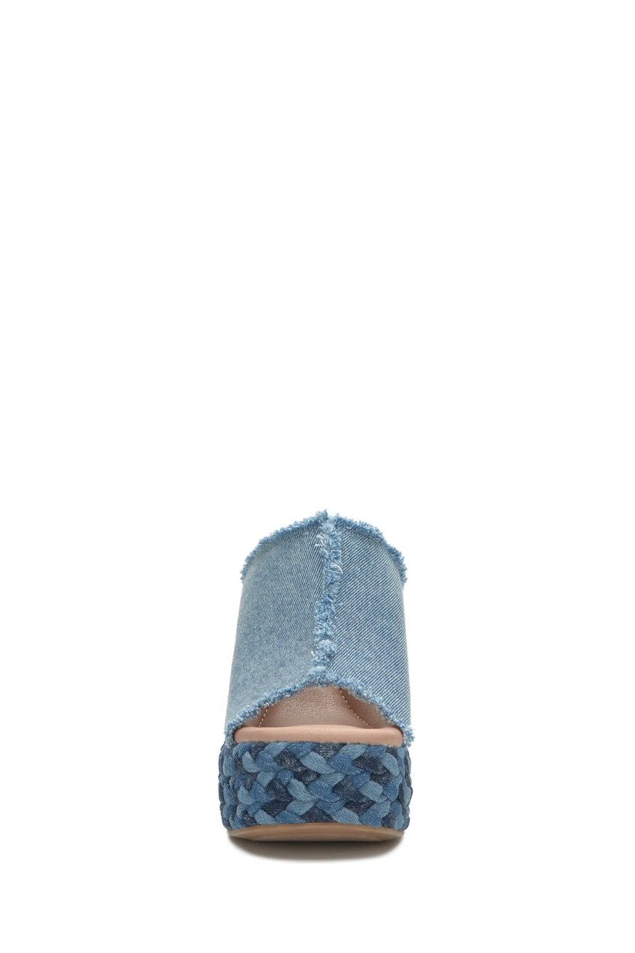 SCIPPIO DENIM WEDGE MULE, image 4