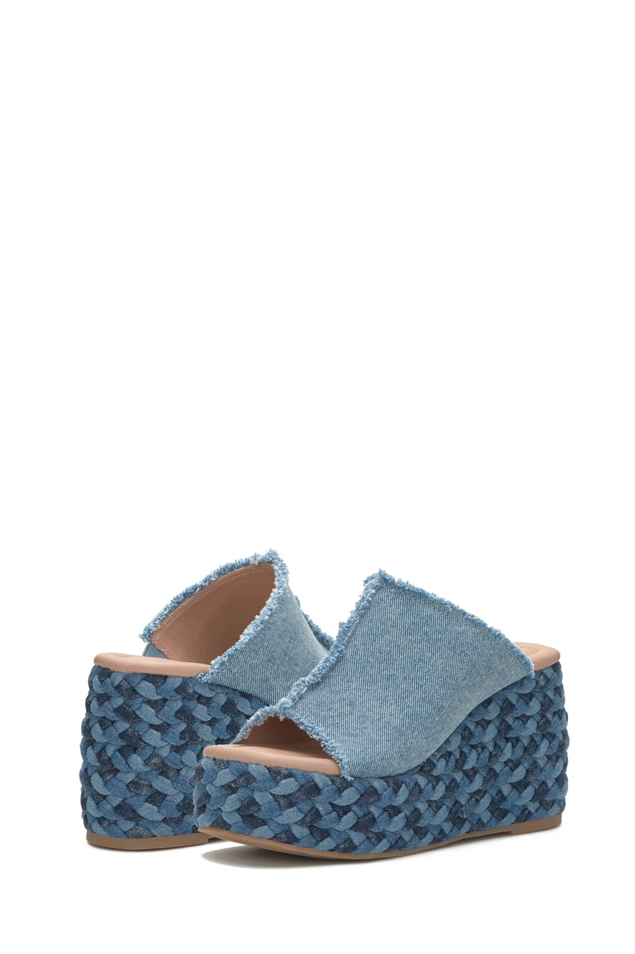 SCIPPIO DENIM WEDGE MULE, image 7