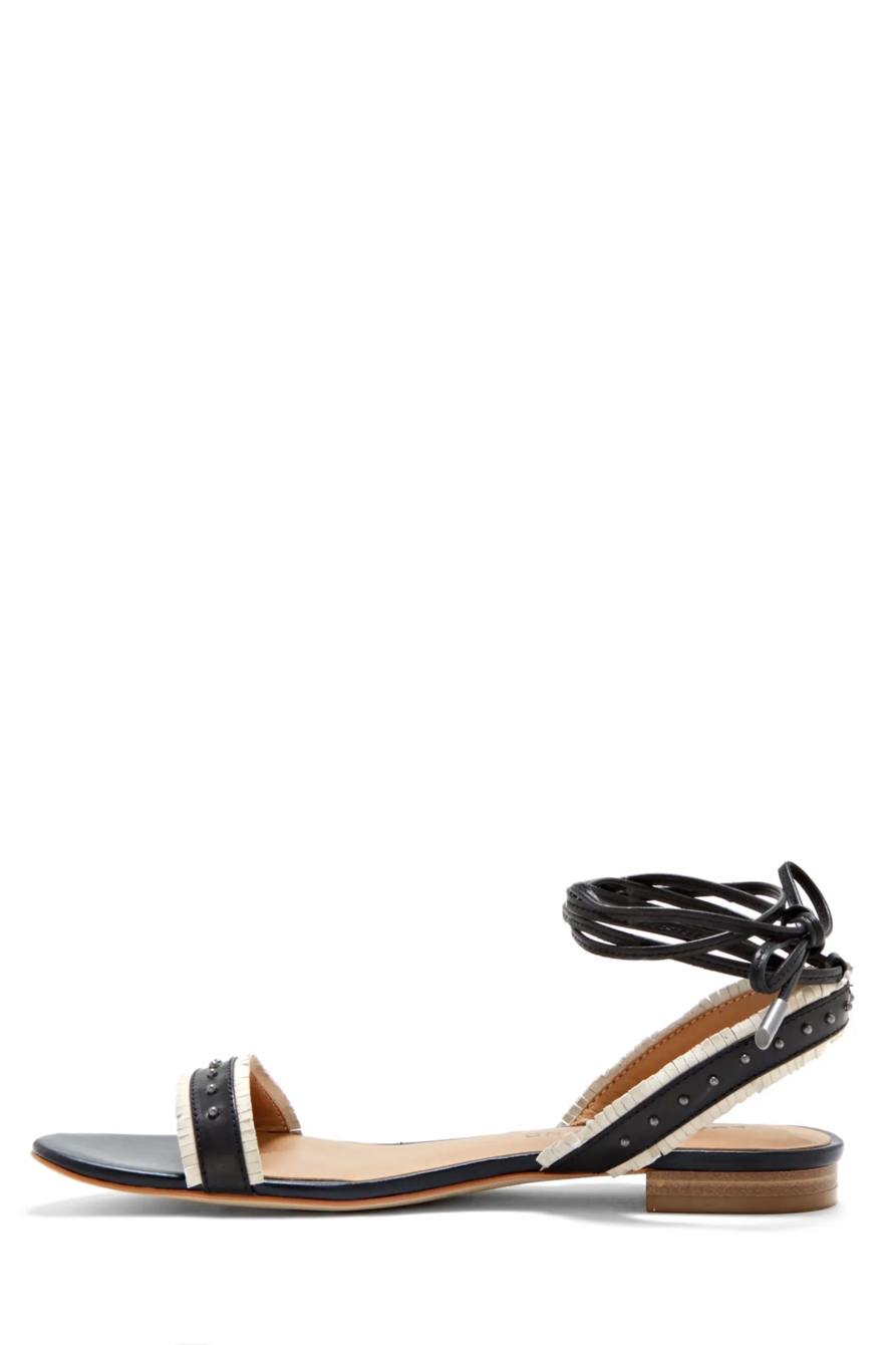 TOREE LEATHER FLAT SANDAL, image 3