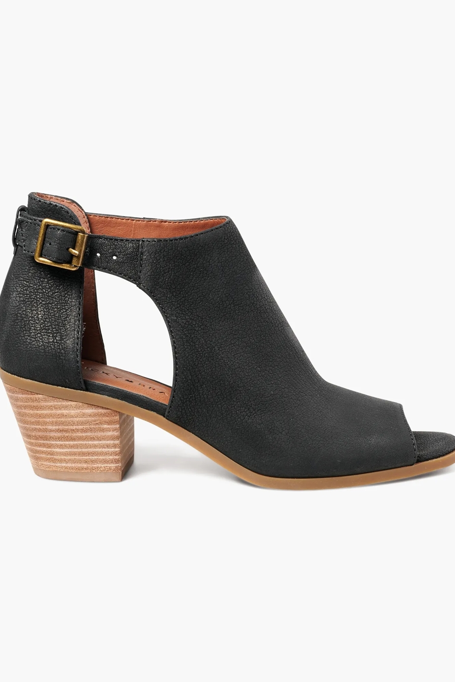 BARIMO OPEN TOE LEATHER BOOTIE, image 2