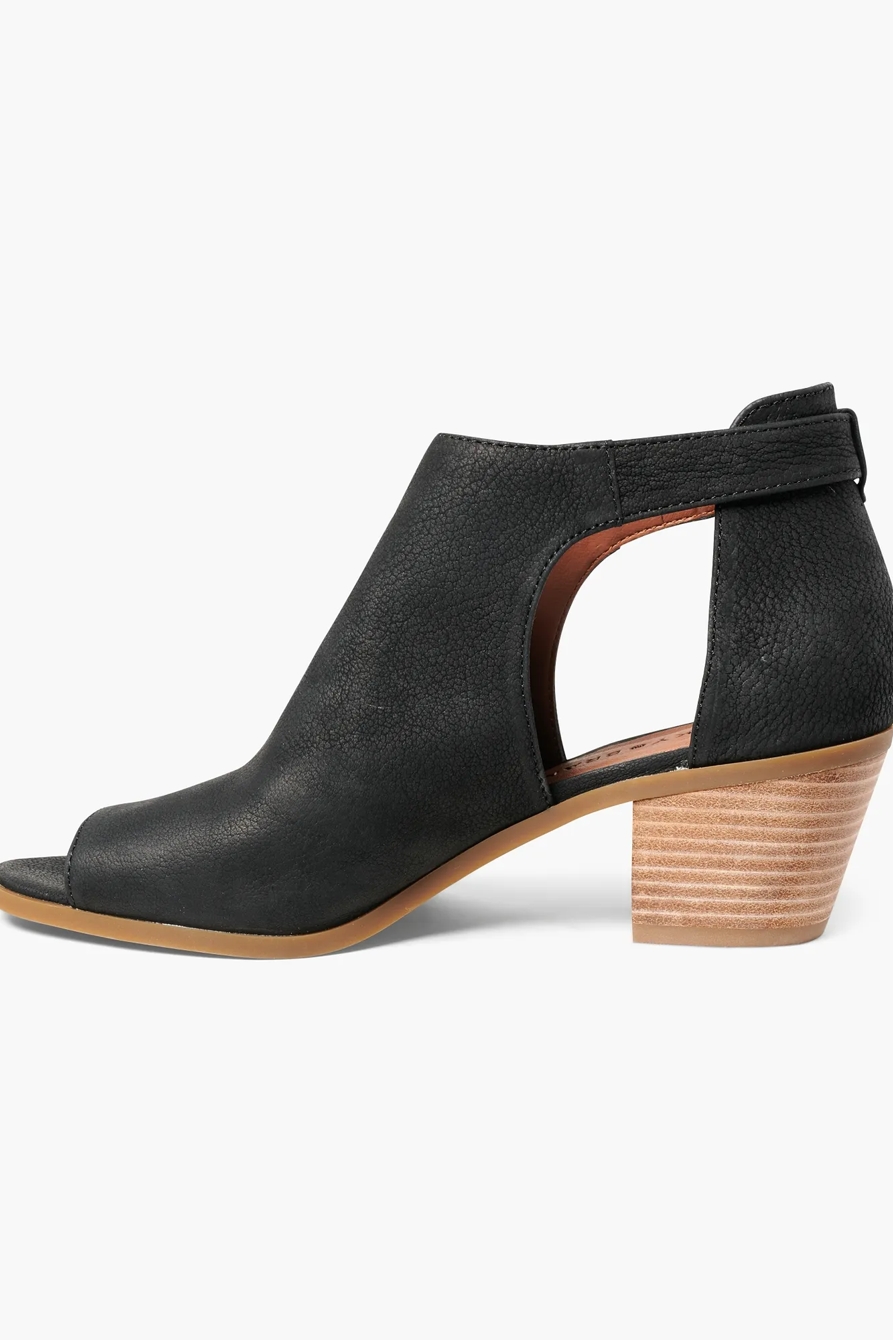 BARIMO OPEN TOE LEATHER BOOTIE, image 3