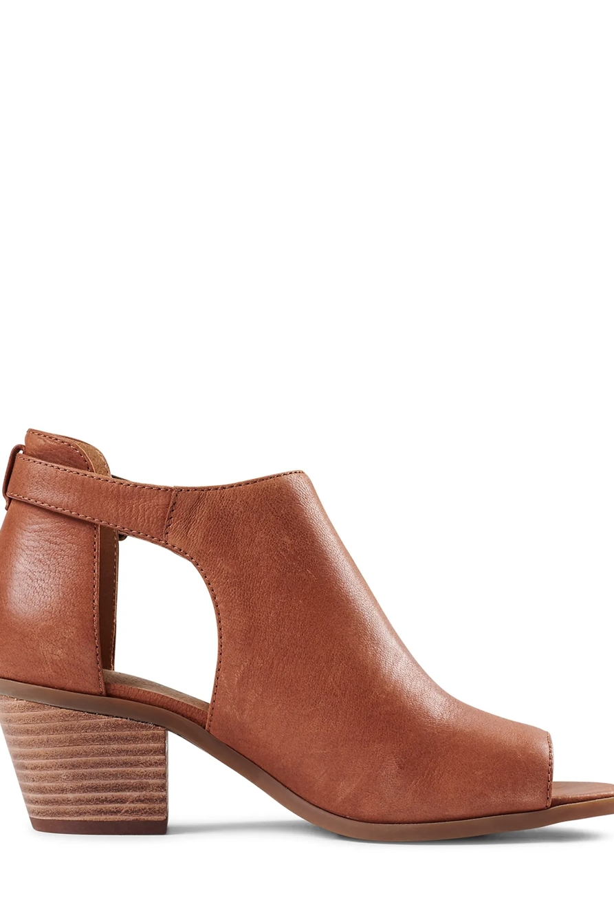 BARIMO OPEN TOE LEATHER BOOTIE, image 2
