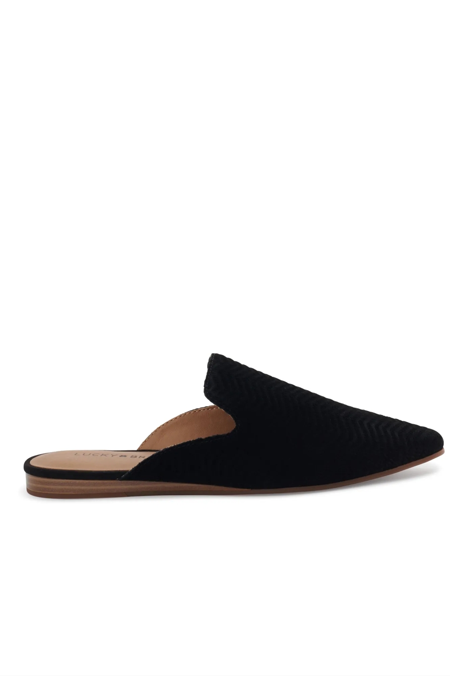 BRYNNUH LEATHER FLAT SLIDES, image 2