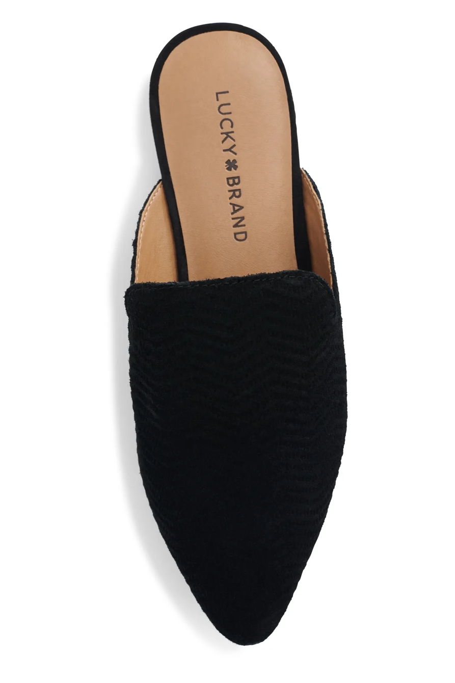 BRYNNUH LEATHER FLAT SLIDES, image 4