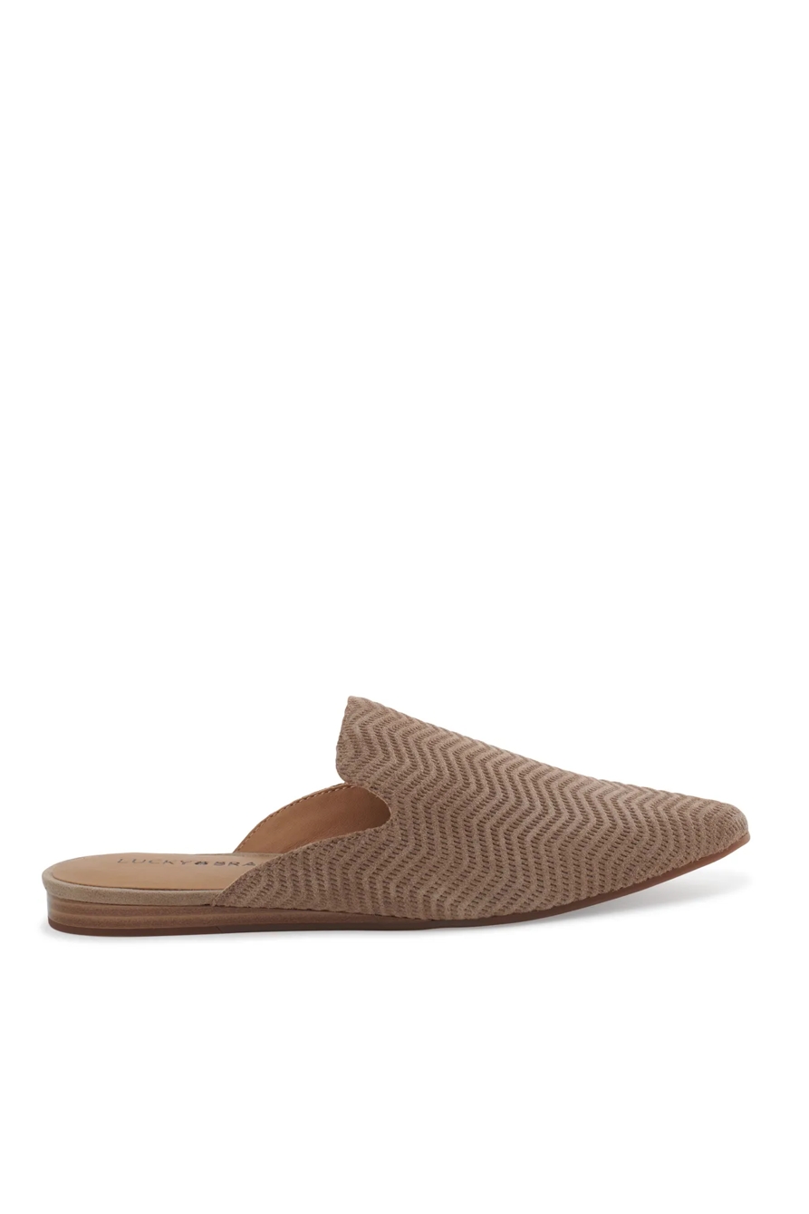 BRYNNUH LEATHER FLAT SLIDES, image 2
