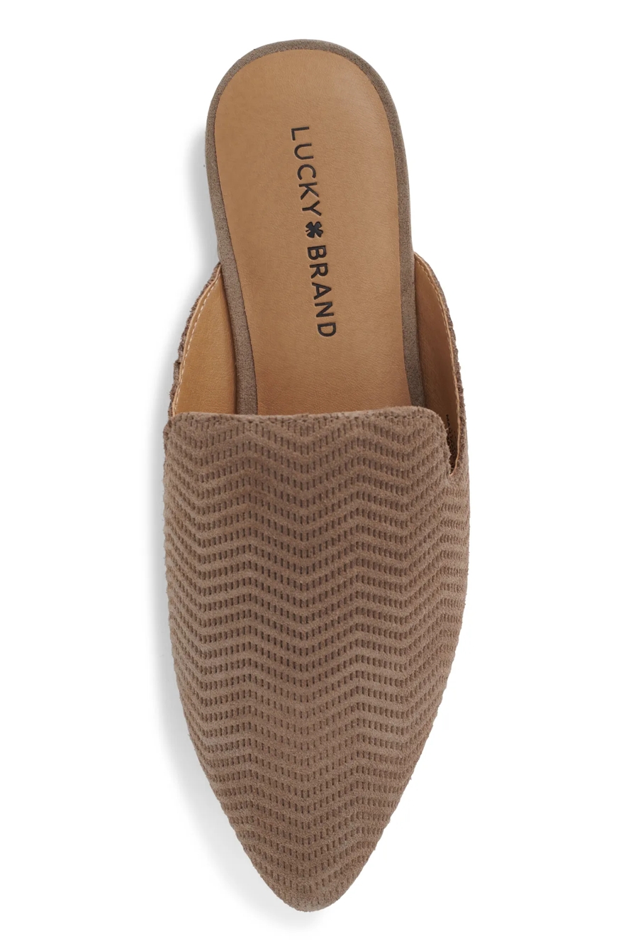 BRYNNUH LEATHER FLAT SLIDES, image 4