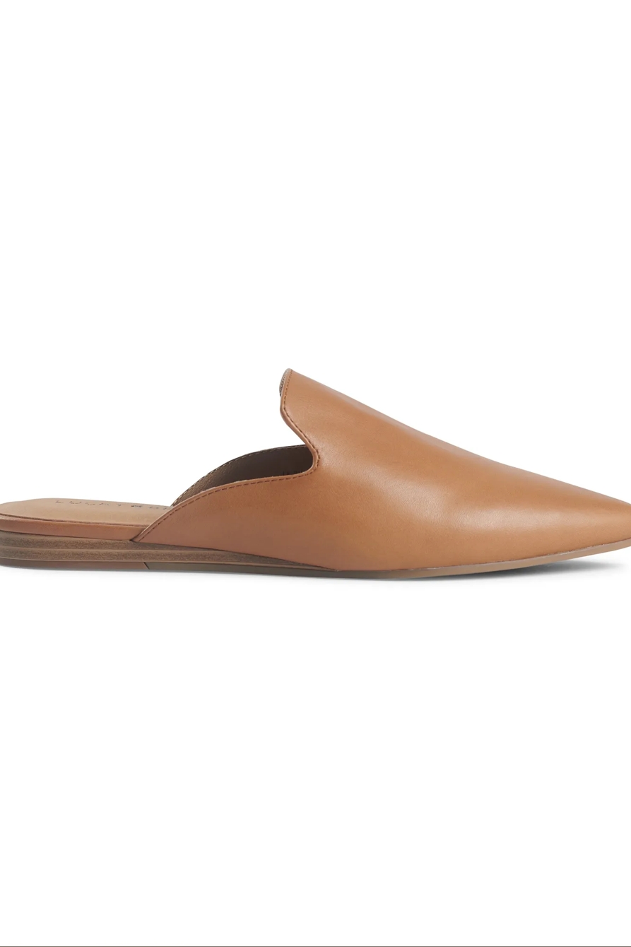 BRYNNUH LEATHER FLAT SLIDES, image 2