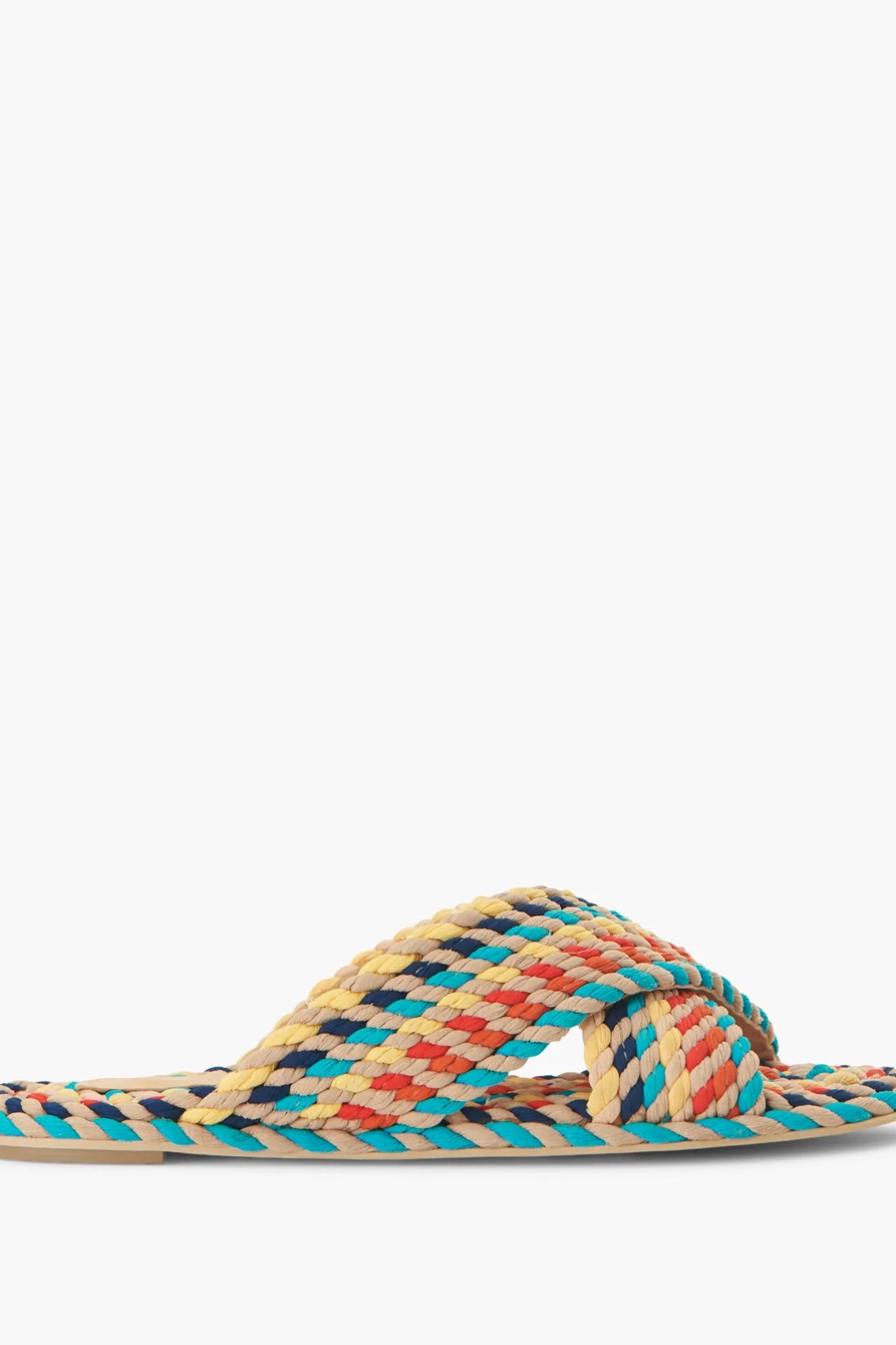 SALT + UMBER SARAYA WOVEN FLAT SLIDES, image 3