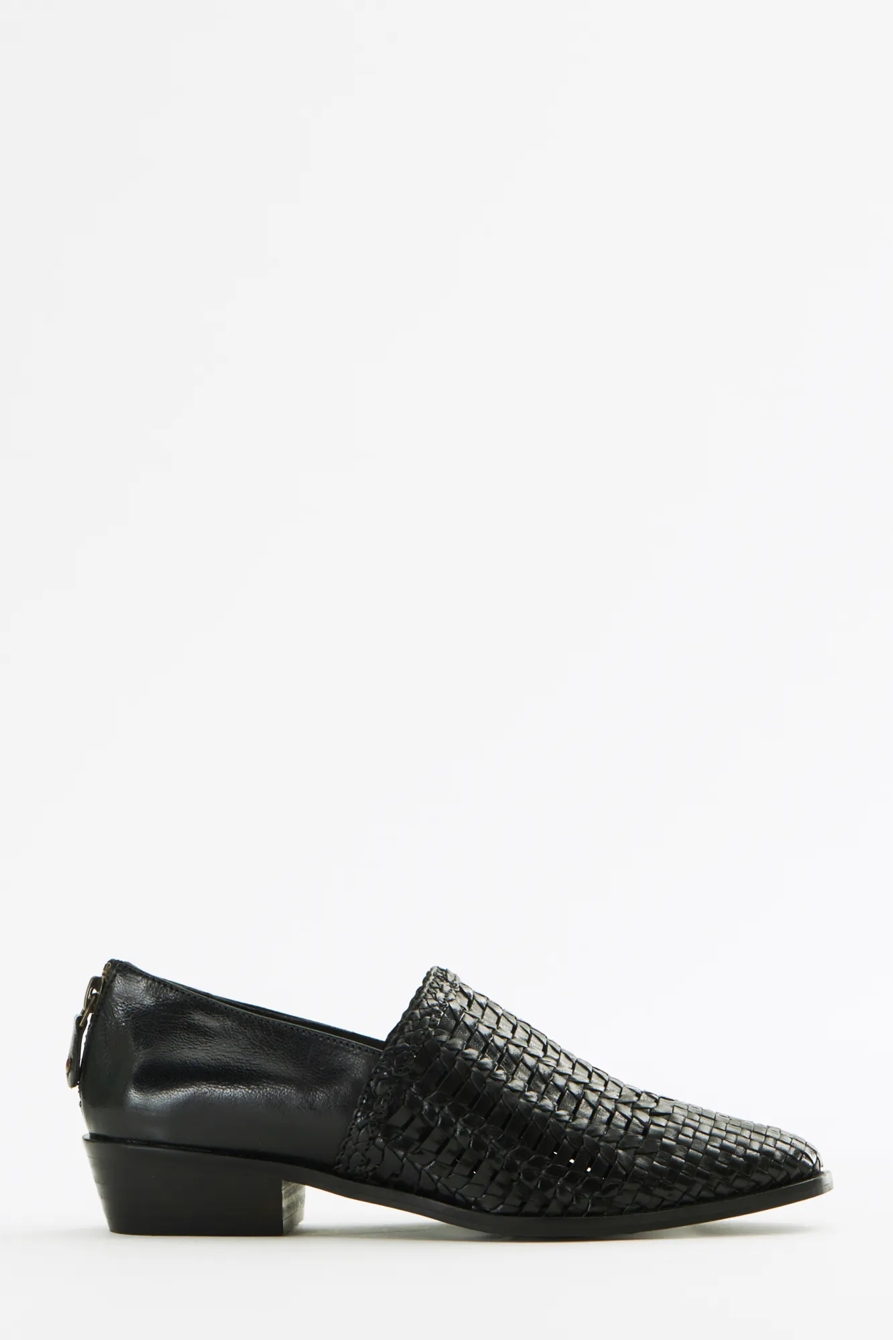 SALT + UMBER ALICANTE LEATHER FLAT BOOTIE, image 2