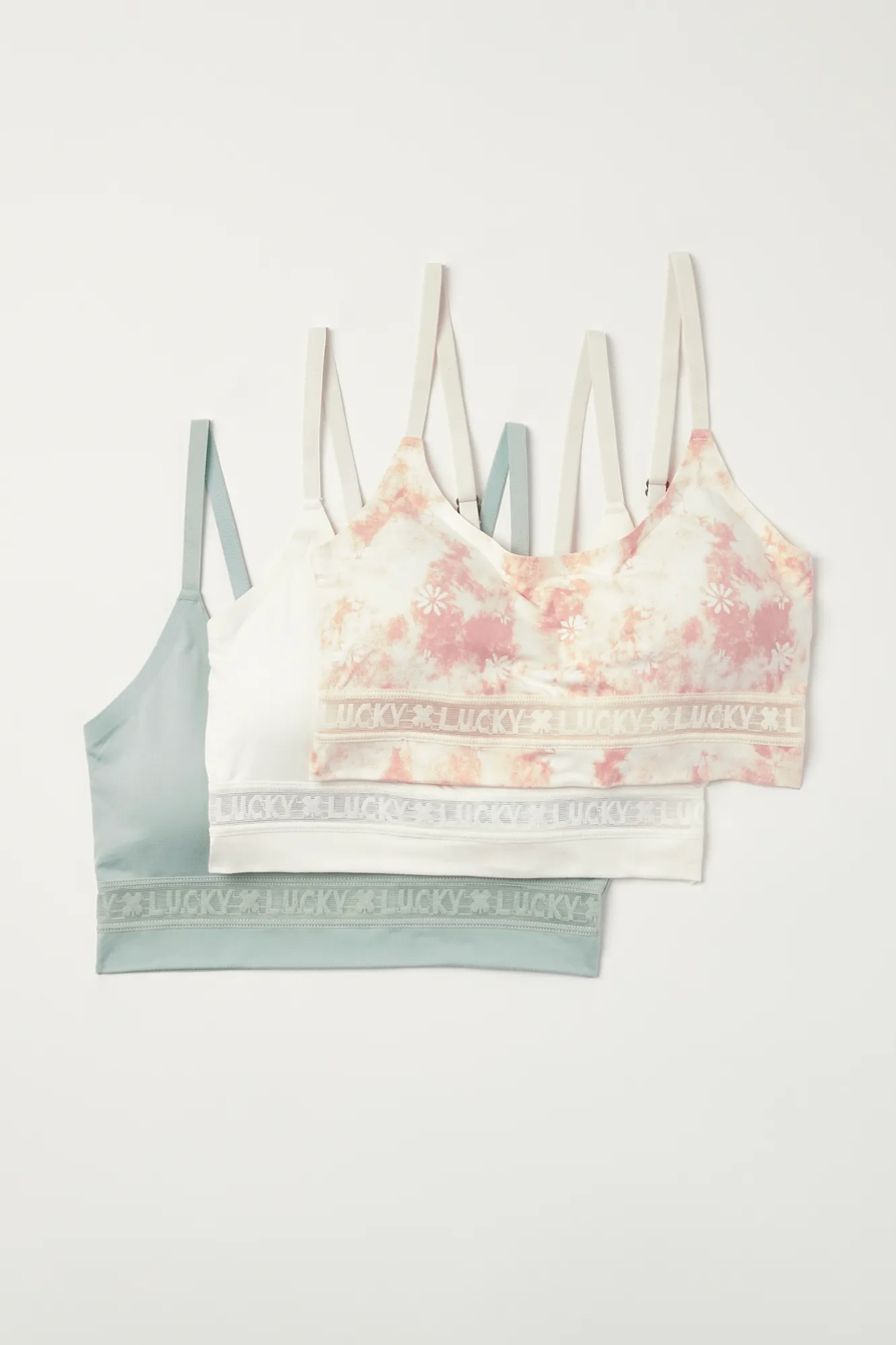 LUCKY LACE TIE DYE BRA 3 PACK, image 6