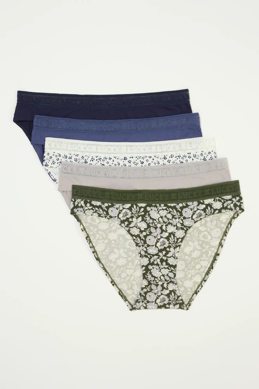5 PACK FLORAL HIPSTER, image 5