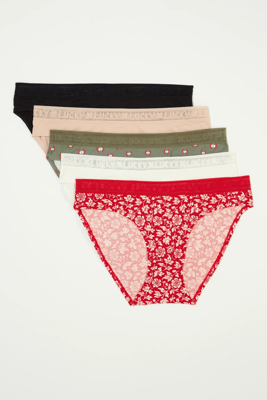 5 PACK FLORAL HIPSTER, image 5