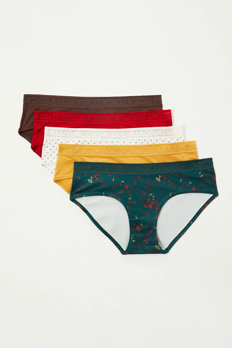 FLORAL LUCKY LOGO HIPSTER 5 PK, image 5