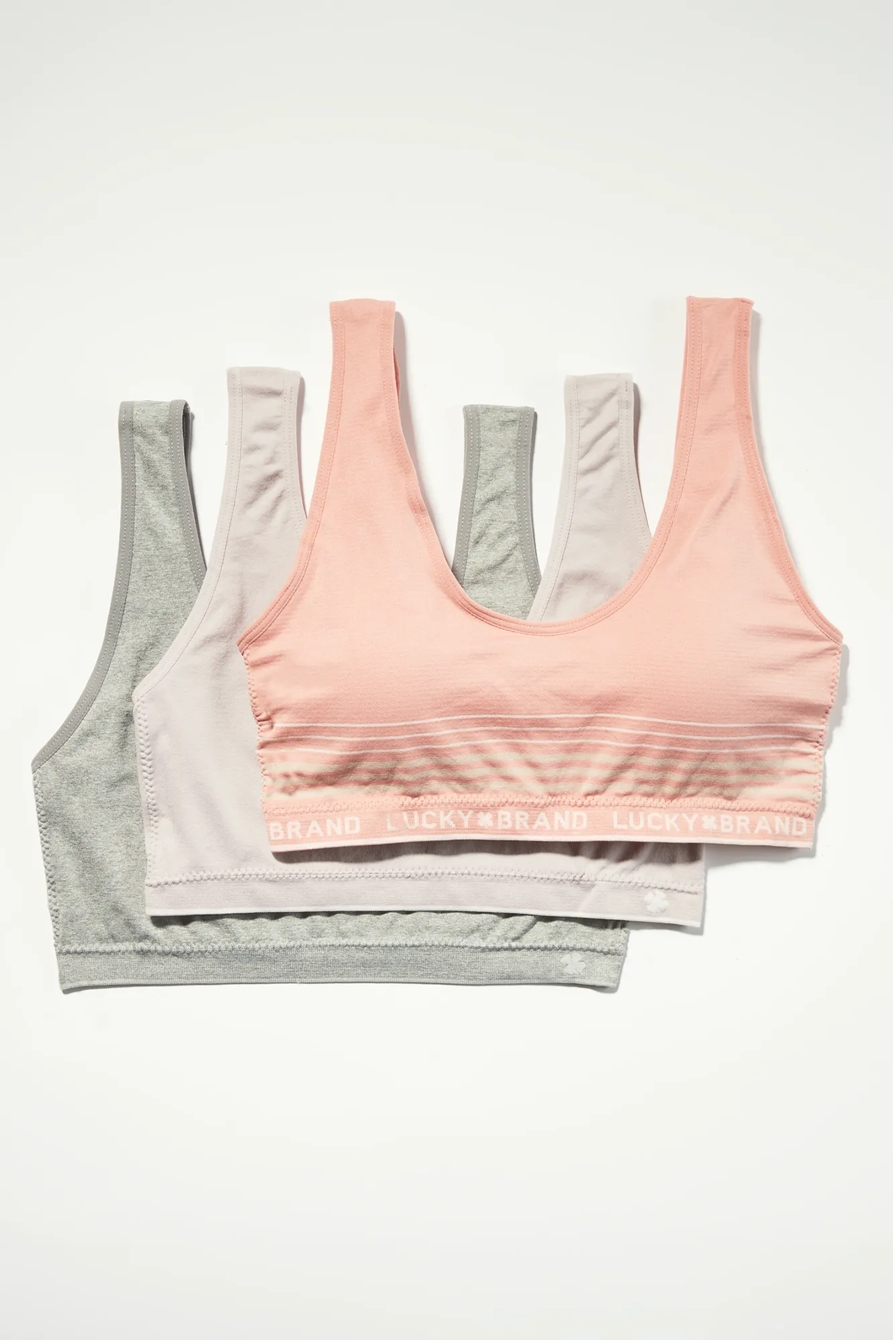 3 PACK SEAMLESS LOGO BRA, image 6