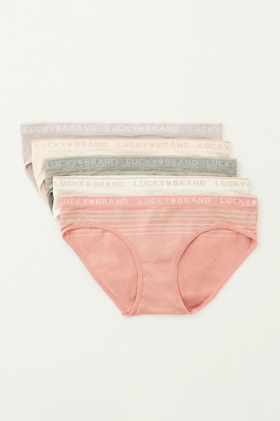 5 PACK SEAMLESS LOGO PANTIES SET, image 6