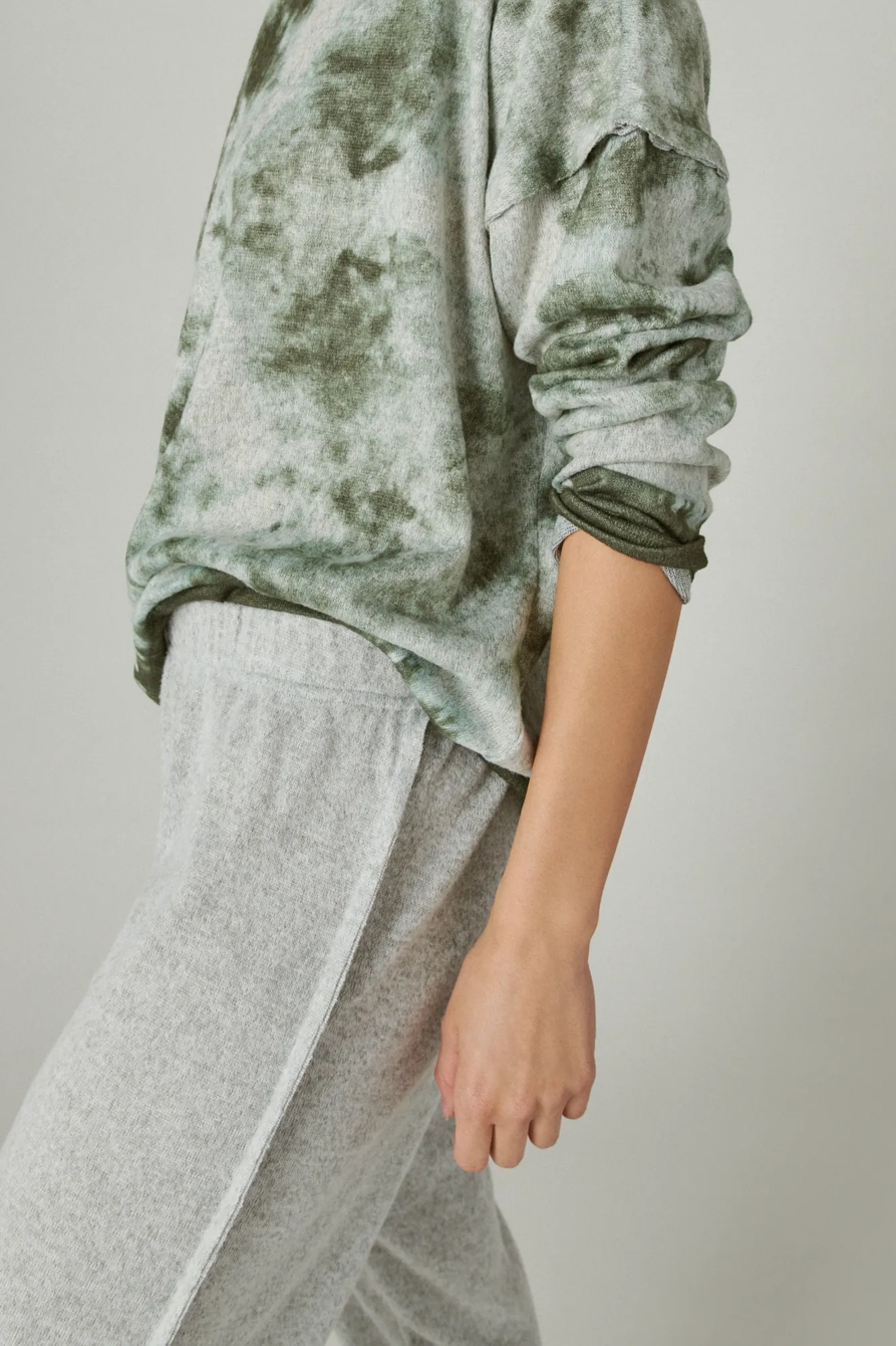 TIE DYE PULLOVER SLEEPWEAR SET, image 3