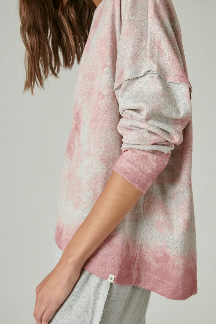 TIE DYE PULLOVER SLEEPWEAR SET, image 4