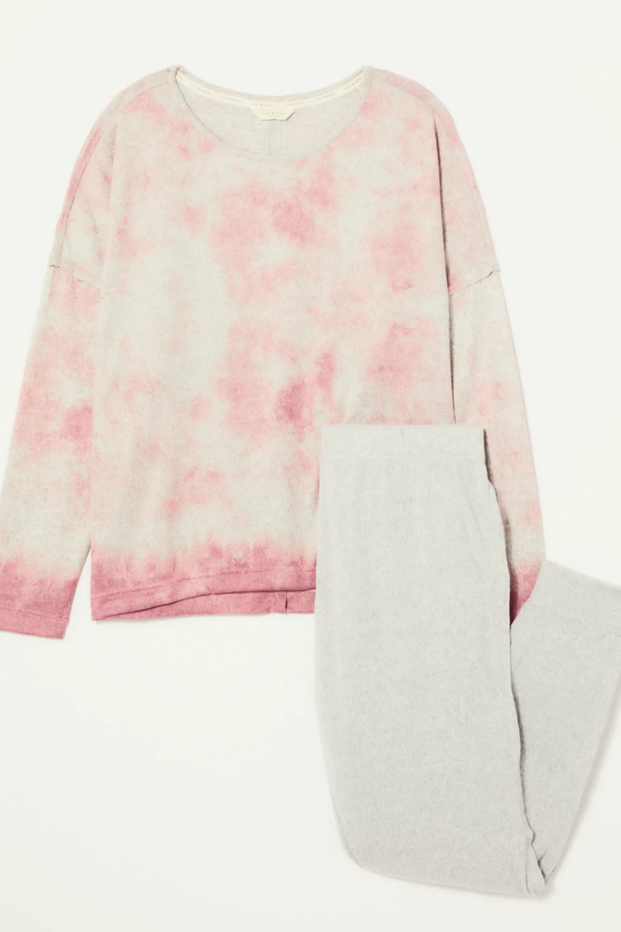 TIE DYE PULLOVER SLEEPWEAR SET, image 6