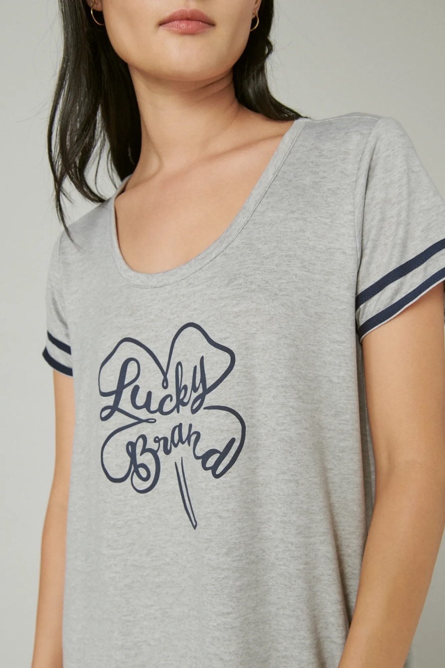 LUCKY LOGO SLEEP SHIRT, image 3