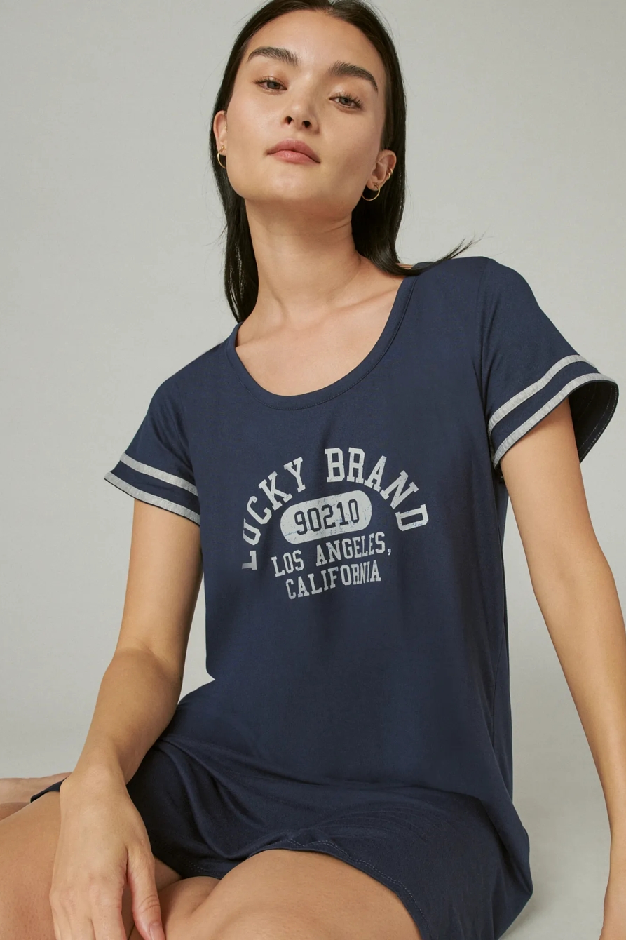 LUCKY LOGO SLEEP SHIRT, image 4