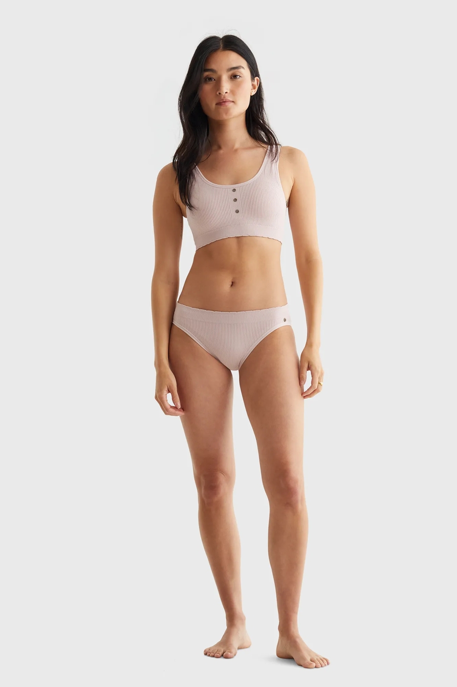 2 PACK NYLON RIB BRA, image 3