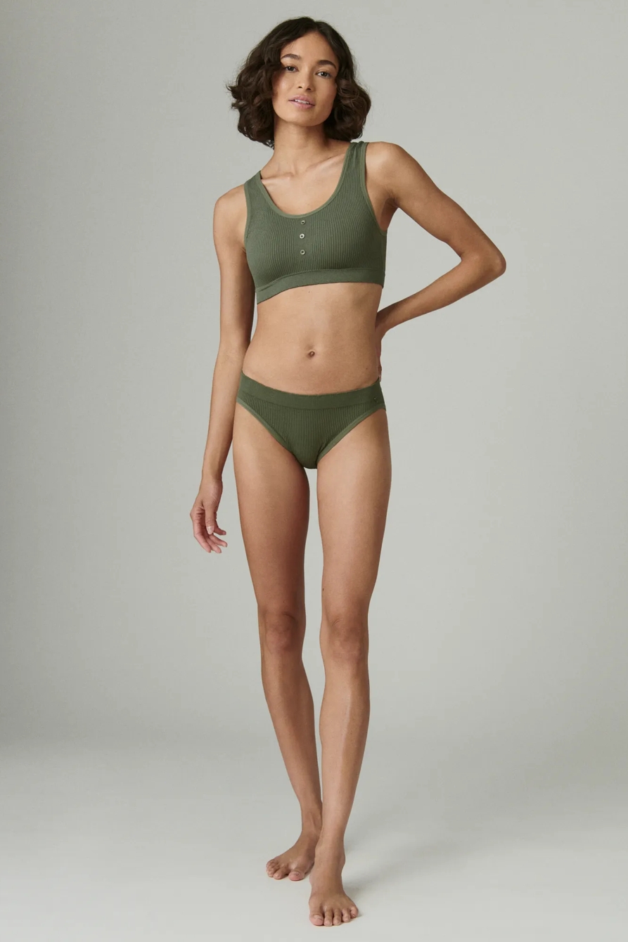 3 PACK RIBBED BUTTON BRA, image 4