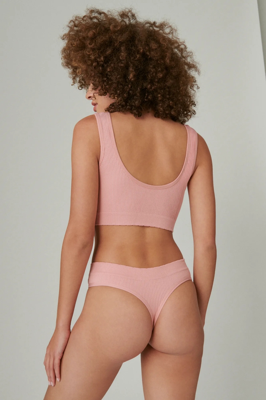 5PK RIBBED THONGS, image 2