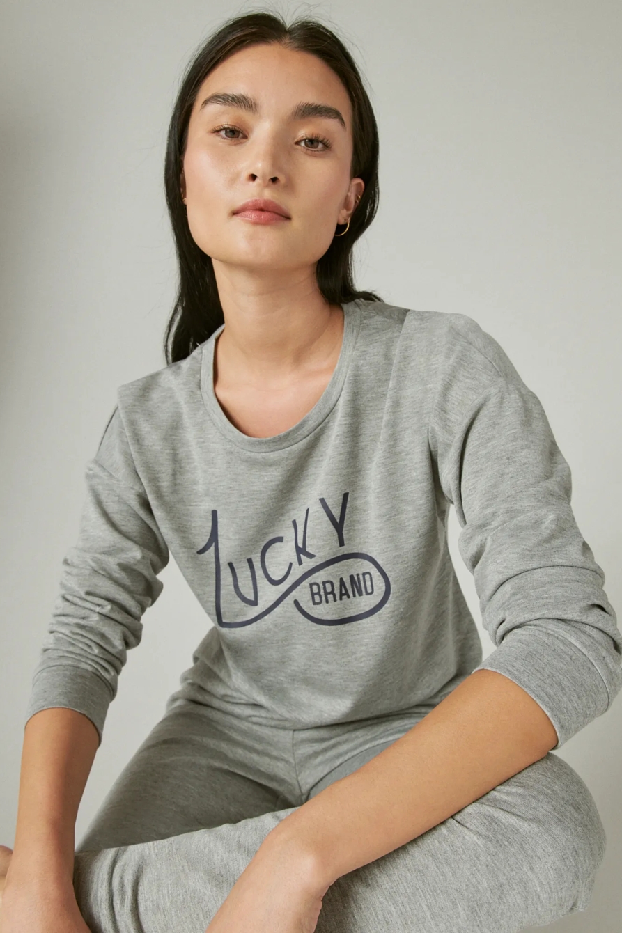 LUCKY VARSITY  SLEEPWEAR SET, image 4