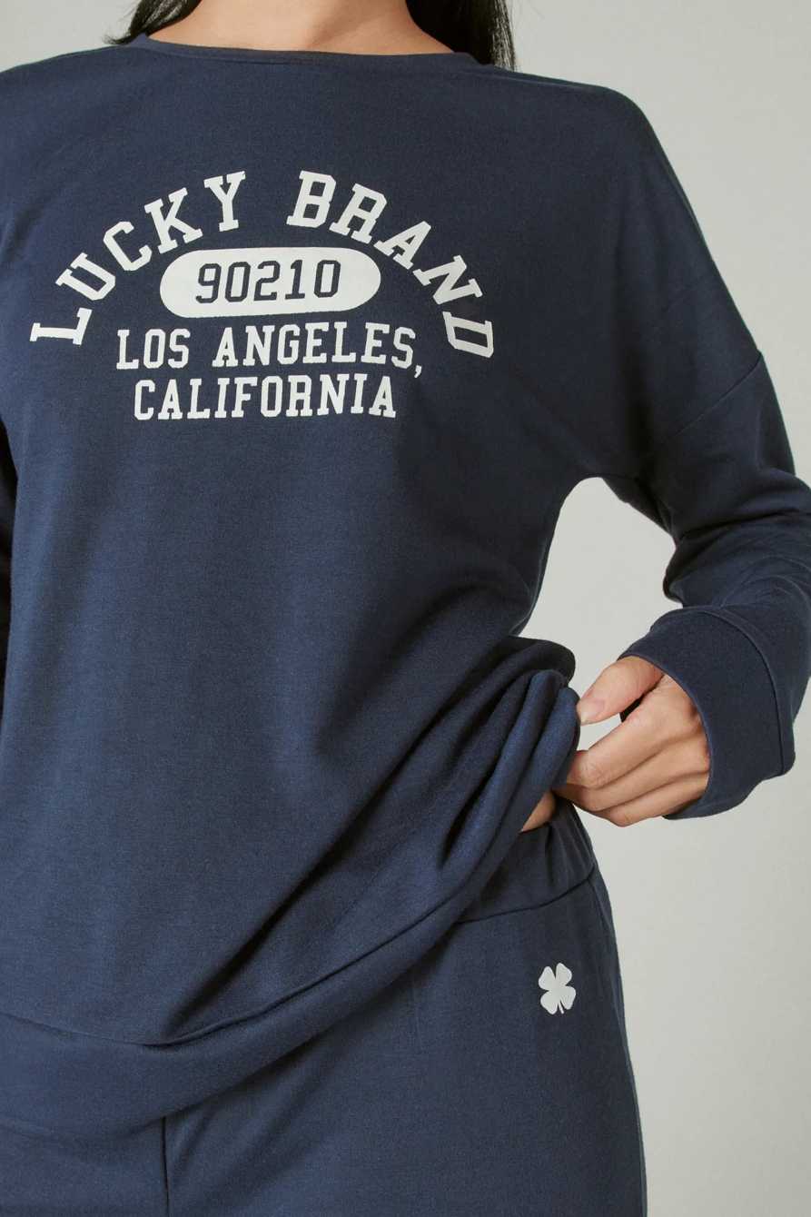 LUCKY VARSITY  SLEEPWEAR SET, image 3