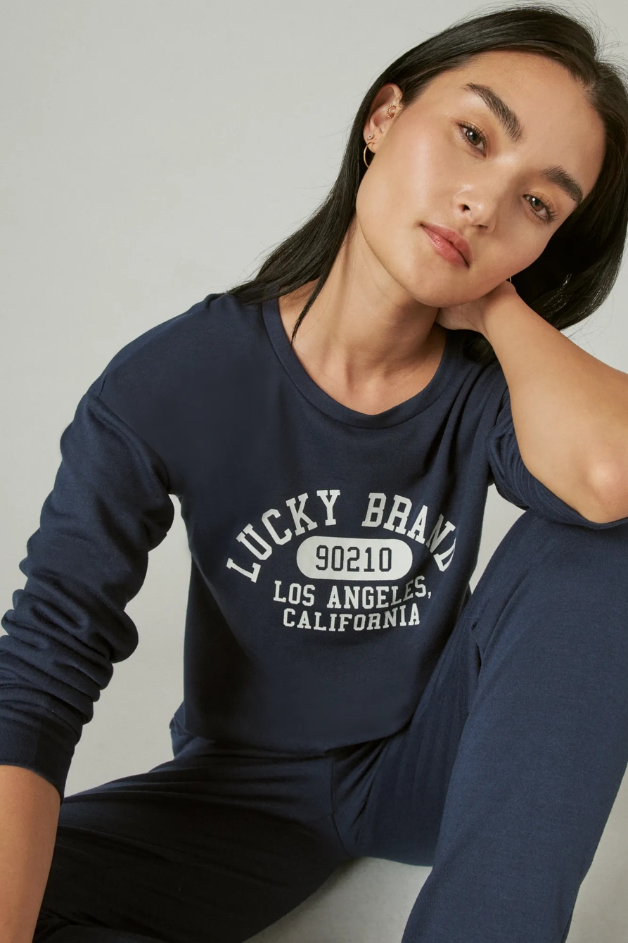 LUCKY VARSITY  SLEEPWEAR SET, image 4