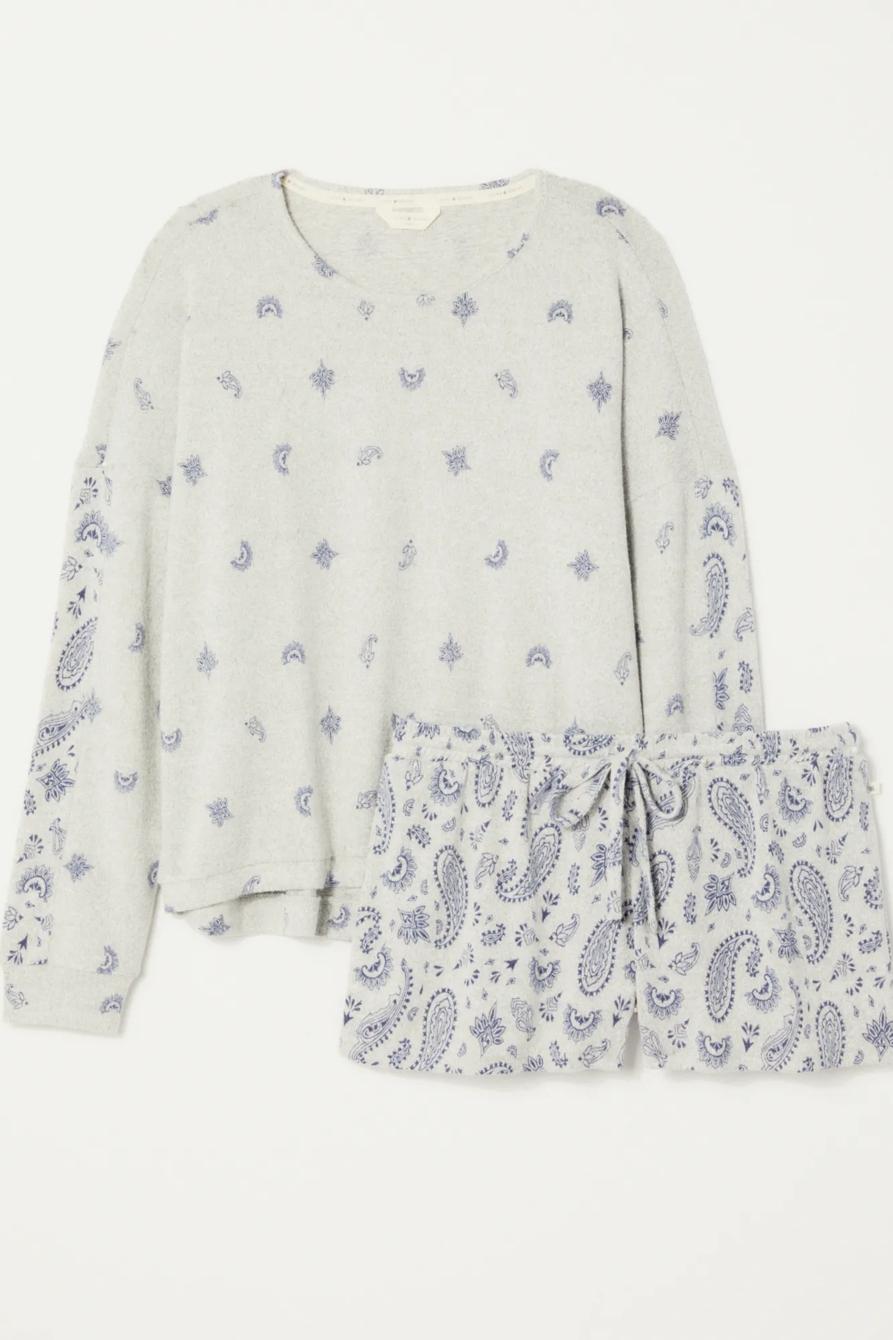 BANDANA SLEEPWEAR SHORT SET, image 5