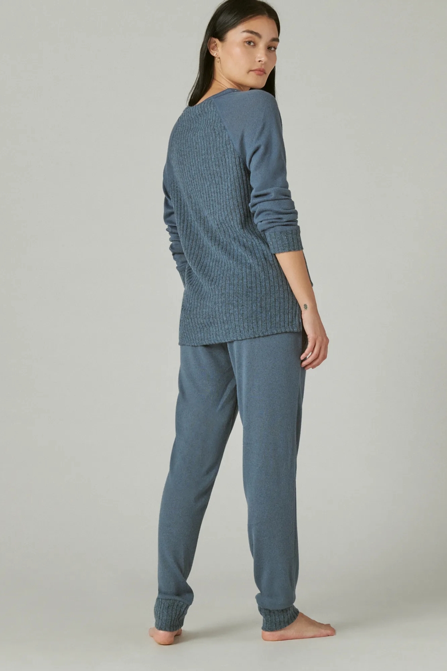 SIDE SLIT JOGGER SLEEPWEAR SET, image 2