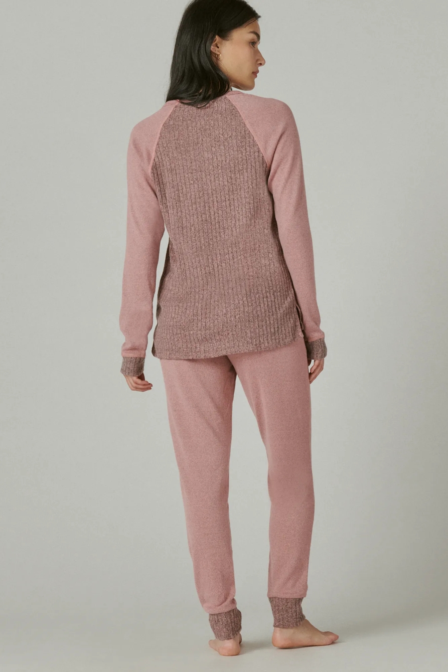 SIDE SLIT JOGGER SLEEPWEAR SET, image 2