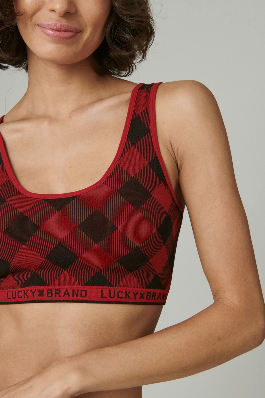 BUFFALO PLAID 2PK BRALETTE SET, image 2