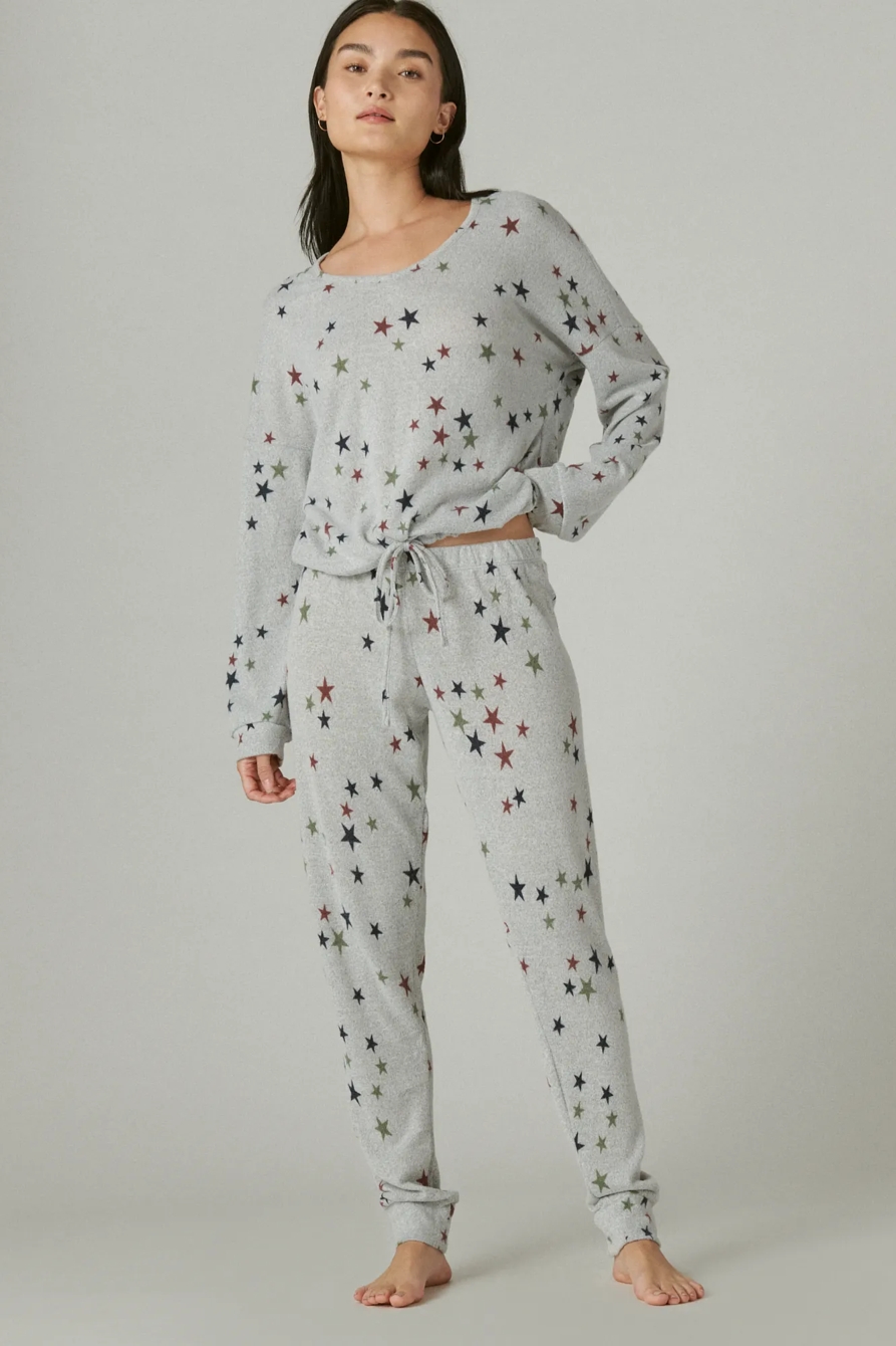 TIE WAIST SLEEPWEAR SET, image 1