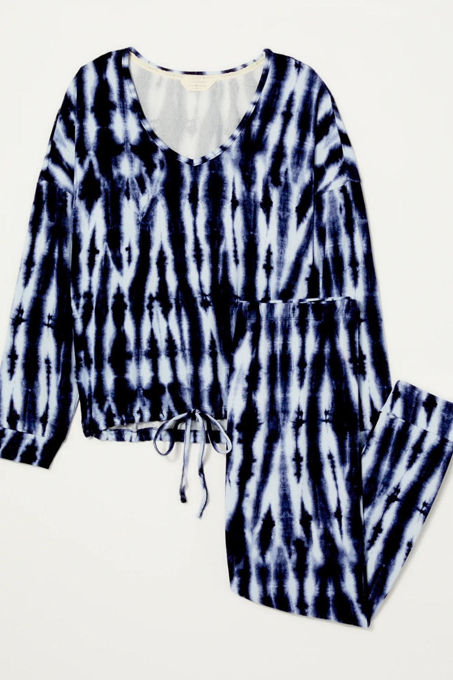 TIE WAIST SLEEPWEAR SET, image 5