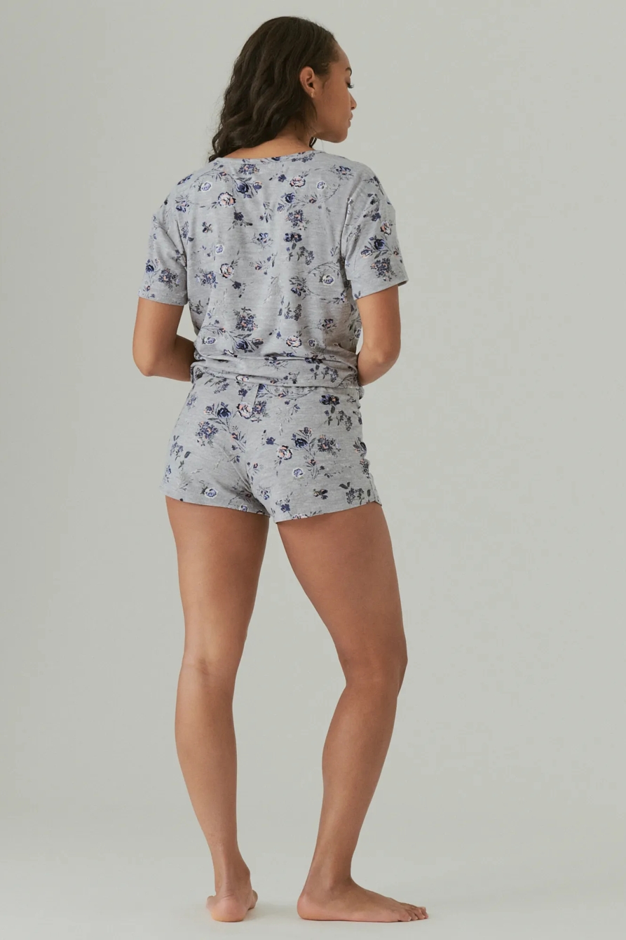 CINCHED HEM TEE & CURVED HEM SHORT SET, image 3
