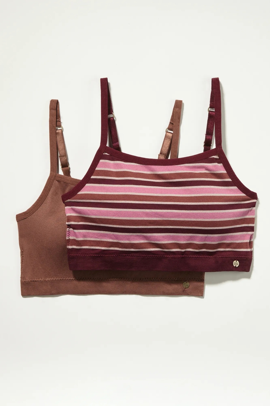 2 PACK SEAMLESS STRIPE BRALETTE SET, image 5