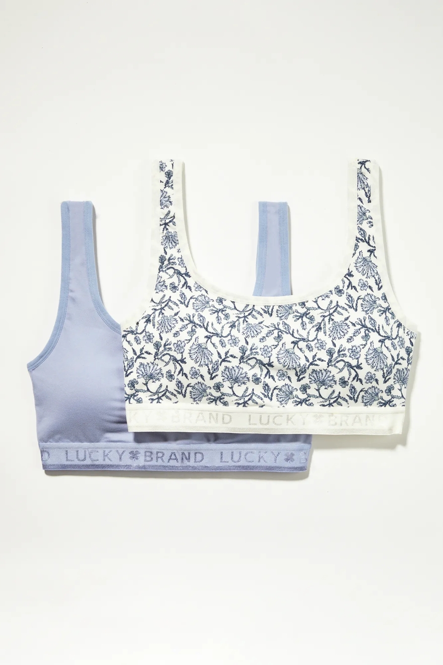 2 PACK FLORAL LOGO BRA, image 5